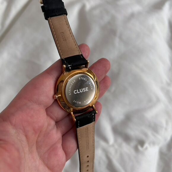 Cluse La Bohème Watch - Black Leather and Rose Gold - Picture 4 of 7